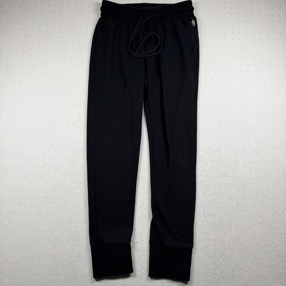 Free People FP Movement Radiant Joggers Black Medium Drawstring Cuffed Sweatpant